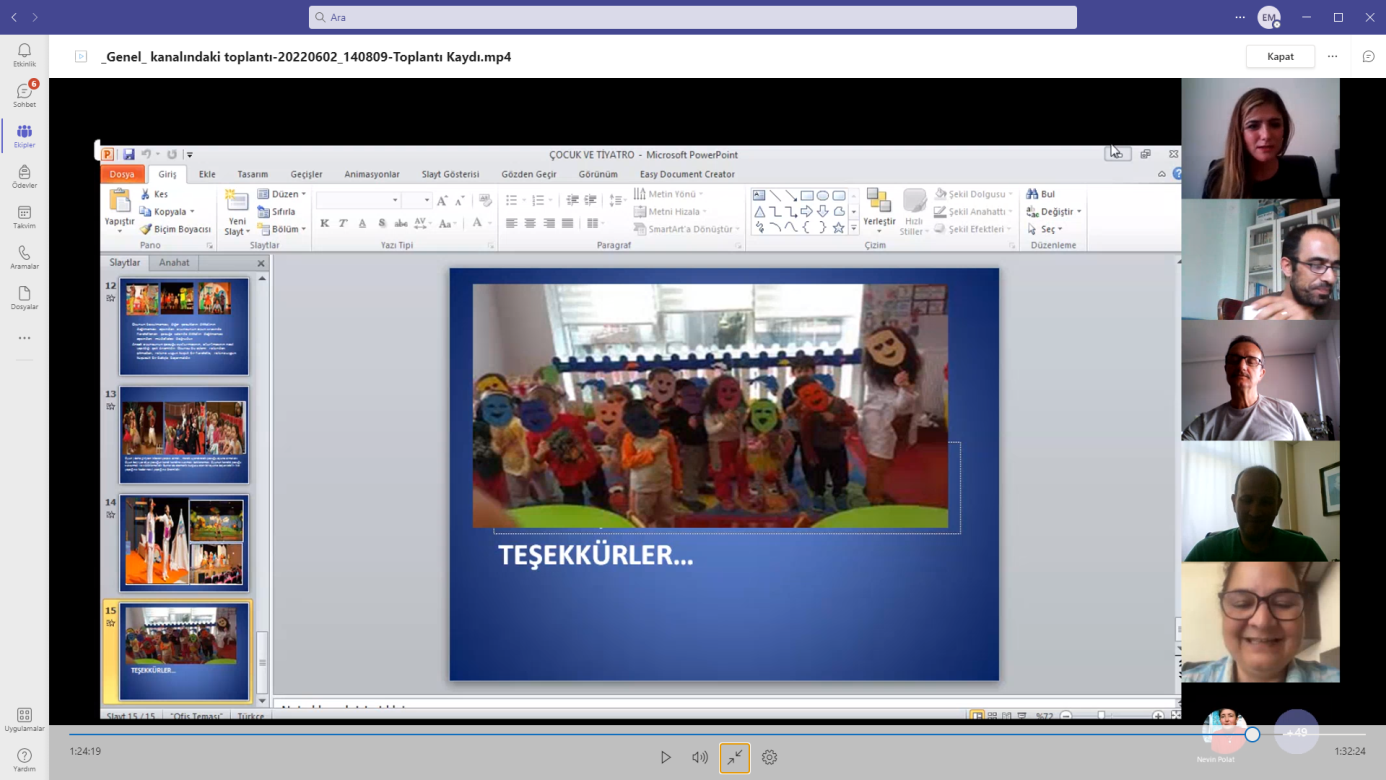 Çocuk Gelişimi Programı "Tiyatro ve Çocuk" Konulu Çevrimiçi Panel