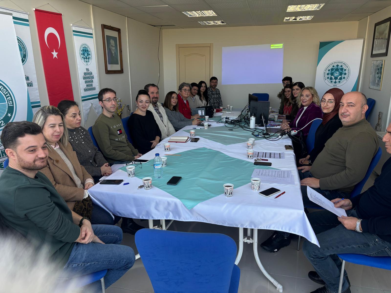 Yüksekokulumuz 2024-2025 Güz Yarıyılı son Akreditasyon Sürekli İyileştirme Toplantısı Yapıldı 2