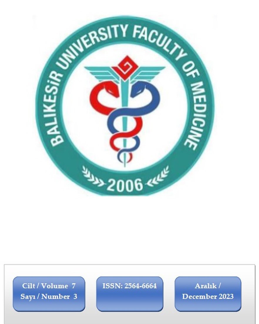 Fakültemiz dergisi Balıkesir Medical Journal (BMedJ), 7(3) sayısı yayımlandı