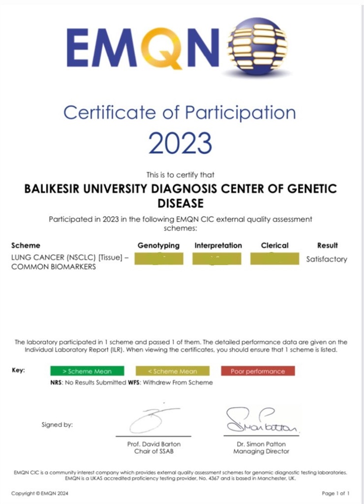 Fakültemiz Tıbbi Genetik Anabilim Dalı Başkanlığı bünyesinde bulunan Genetik Hastalıklar Değerlendirme Merkezi tüm denetimleri başarıyla geçti 2