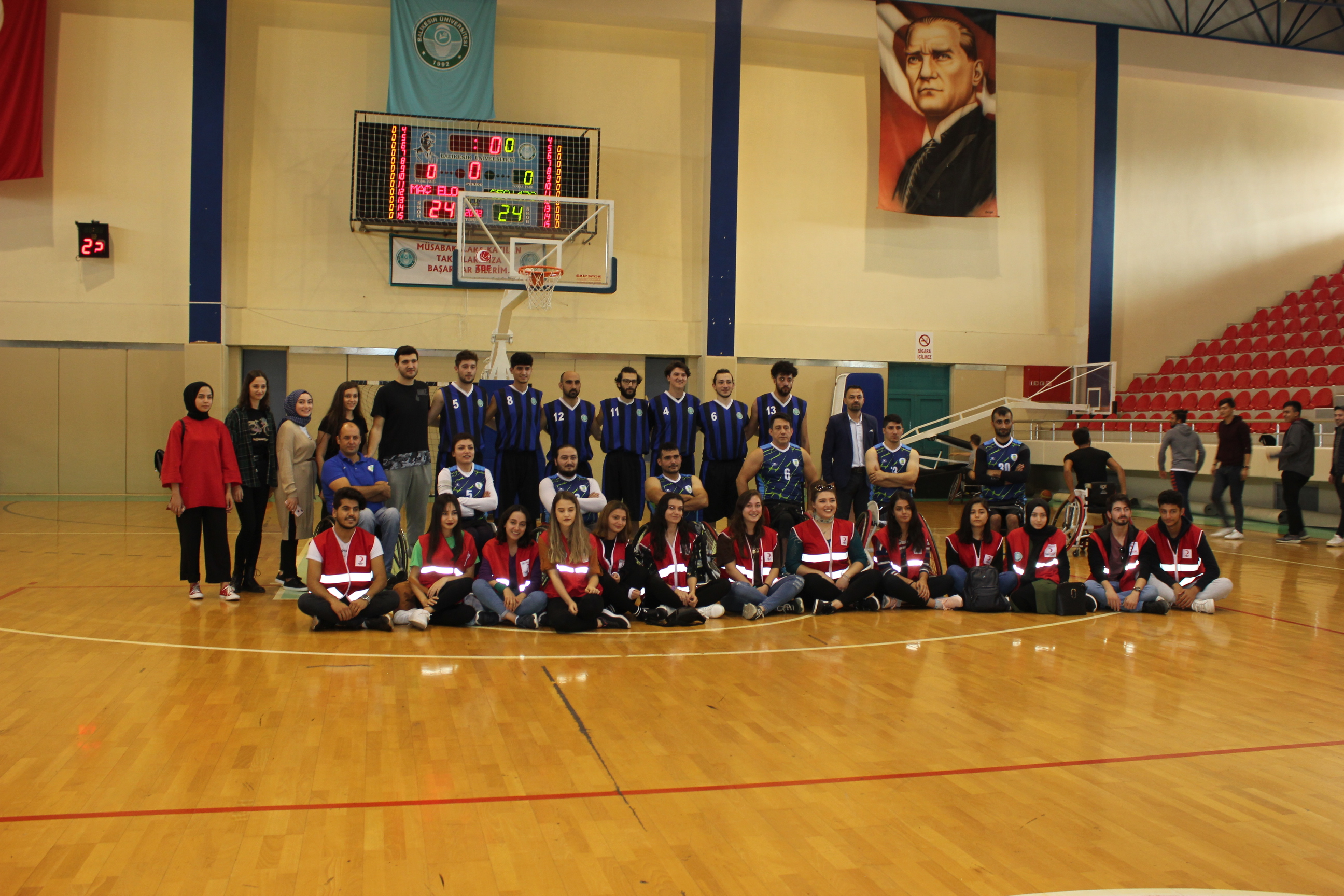BBB tekerlek basketbol takımı- BAÜN Basket Takımı özel maçı 1