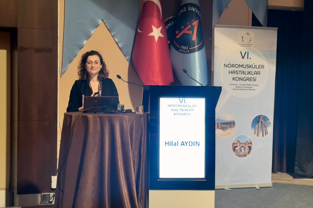 Fakültemiz Öğretim Üyesi Doç. Dr. Hilal Aydın 6. Nöromusküler Hastalıklar Kongresinde Fakültemizi gururla temsil etti