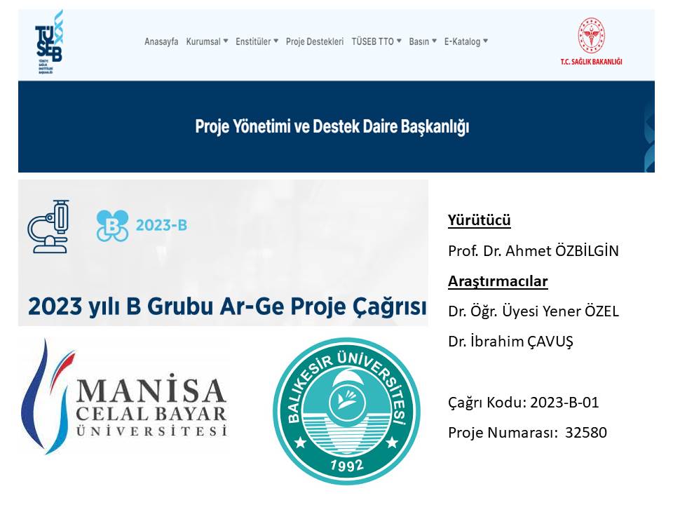 Fakültemiz Öğretim Üyesi Dr. Öğr. Üyesi Yener Özel’in araştırmacı olarak görev aldığı "Parazitoloji Eğitim Tanı ve Referans Preparatları Seti” başlıklı proje TÜSEB tarafından kabul edildi