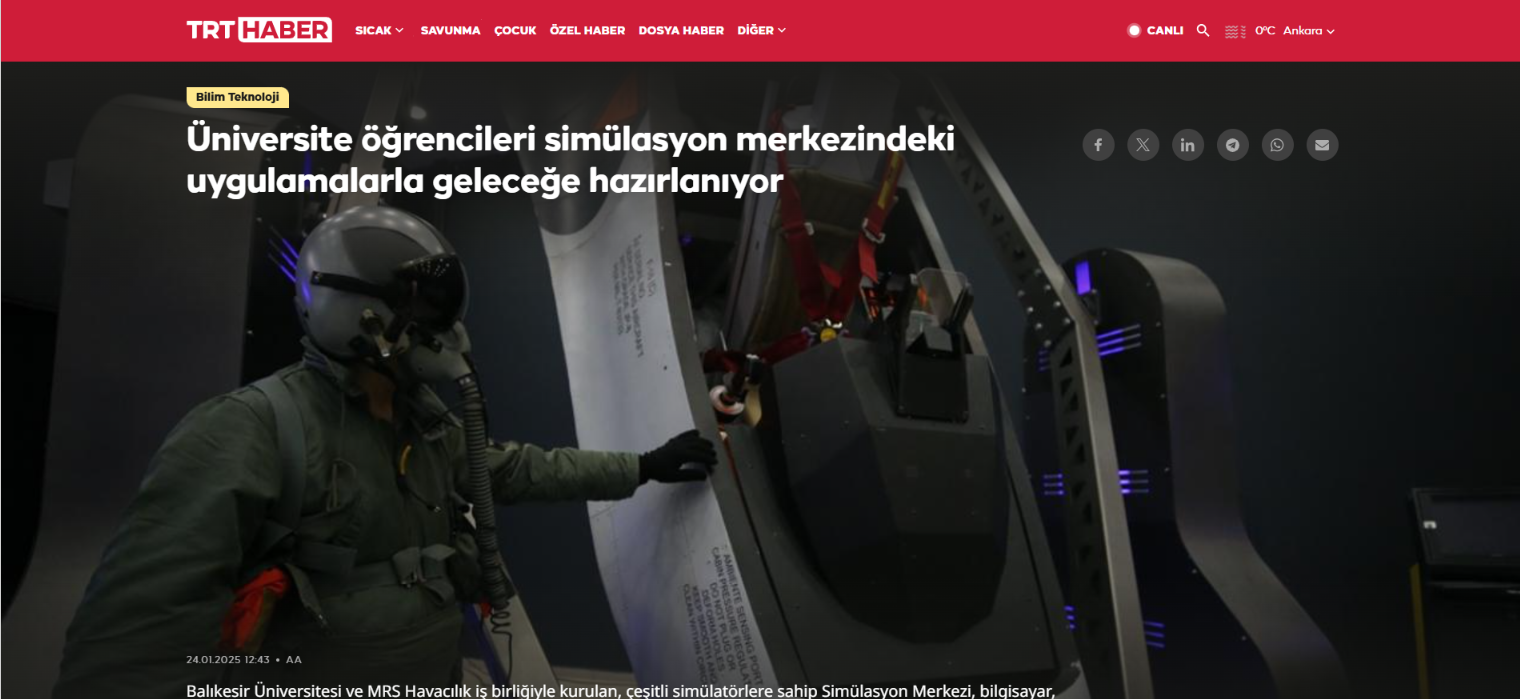 Üniversite öğrencileri simülasyon merkezindeki uygulamalarla geleceğe hazırlanıyor