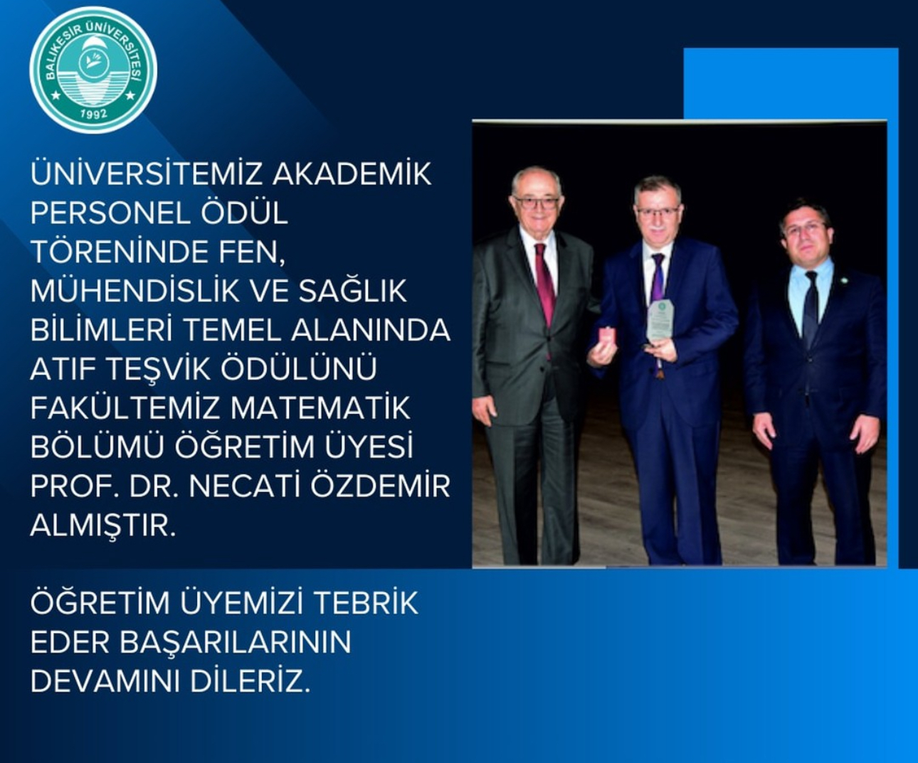 2024 Akademik Teşvik Ve Bilim Ödülü 2