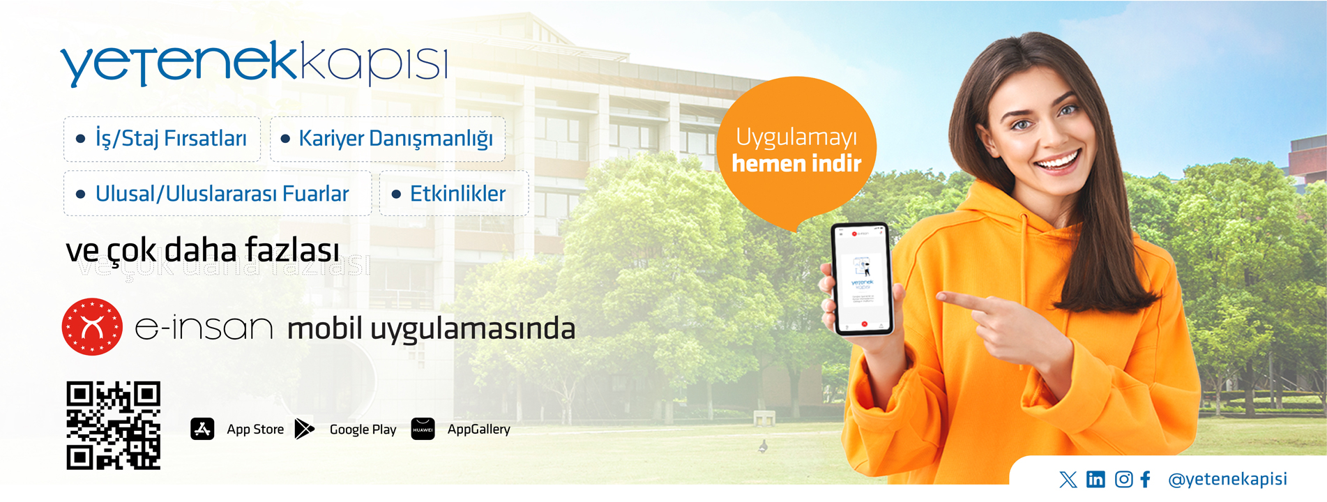 Yetenek Kapısı E-İnsan Mobil Uygulamasında