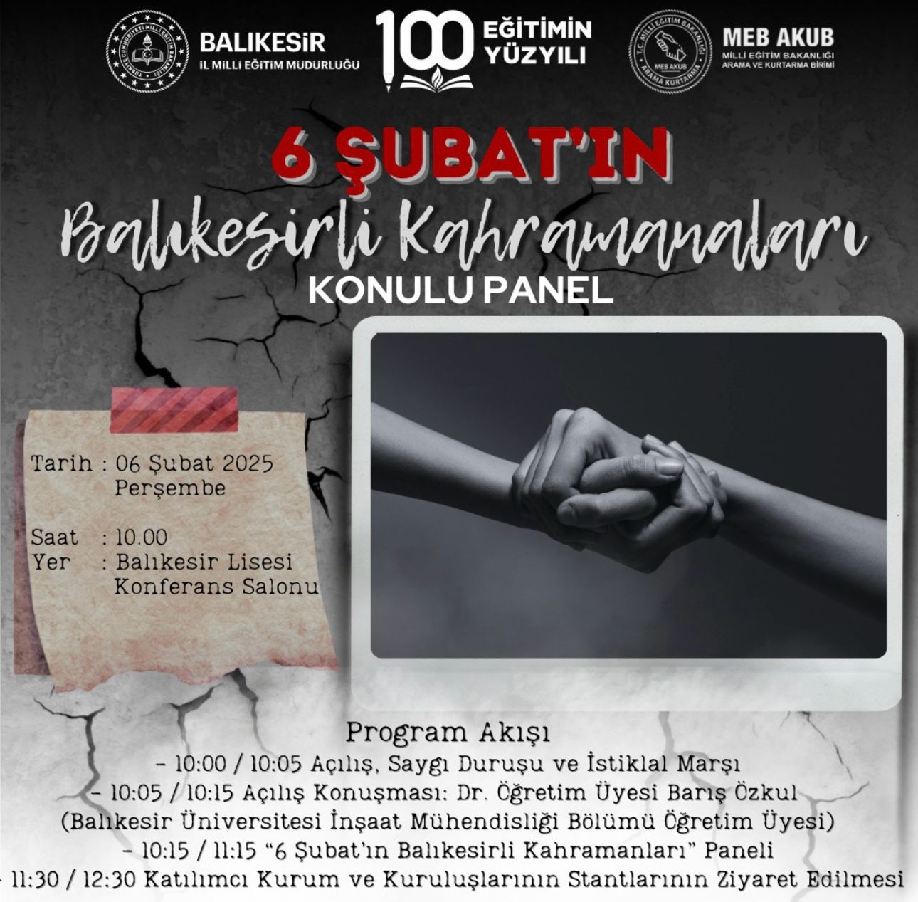 6 Şubat'ın Balıkesirli Kahramanları Konulu Panel