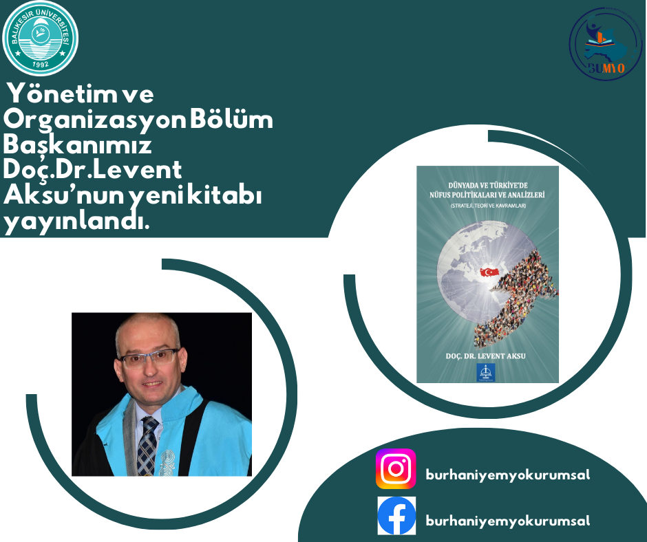 Doç.Dr.Levent Aksu'nun yeni kitabı yayınlandı
