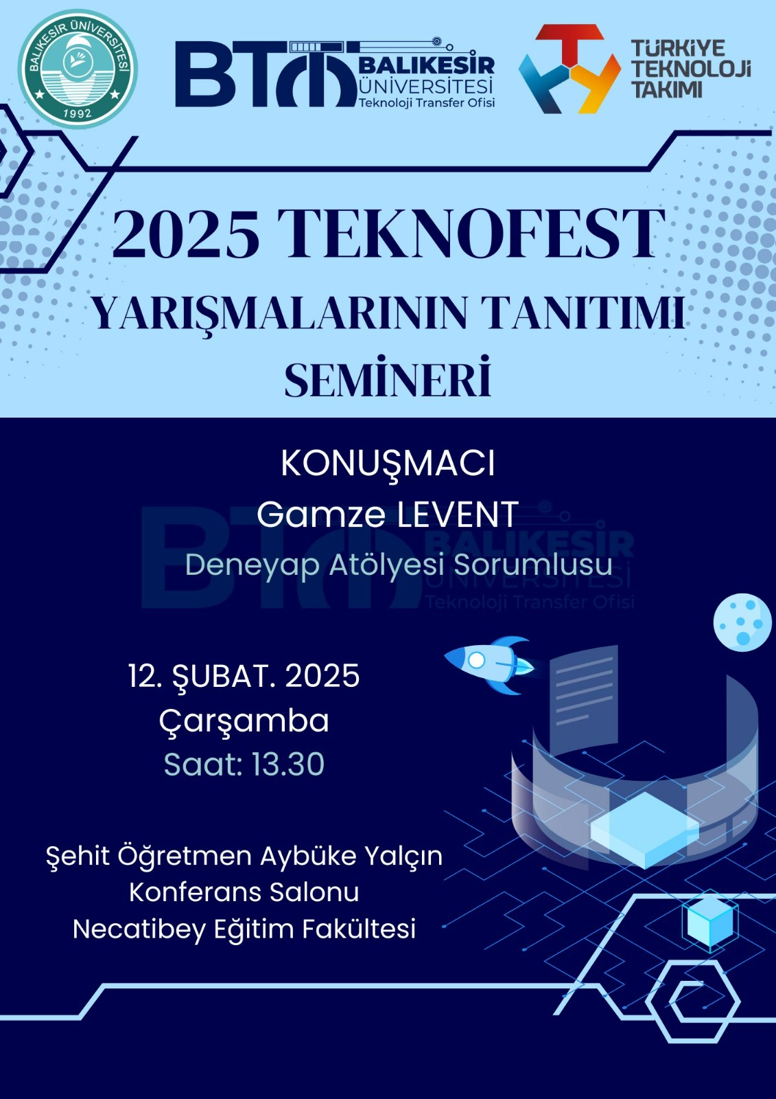 2025 Teknofest Yarışmalarının Tanıtımı Seminerleri 2