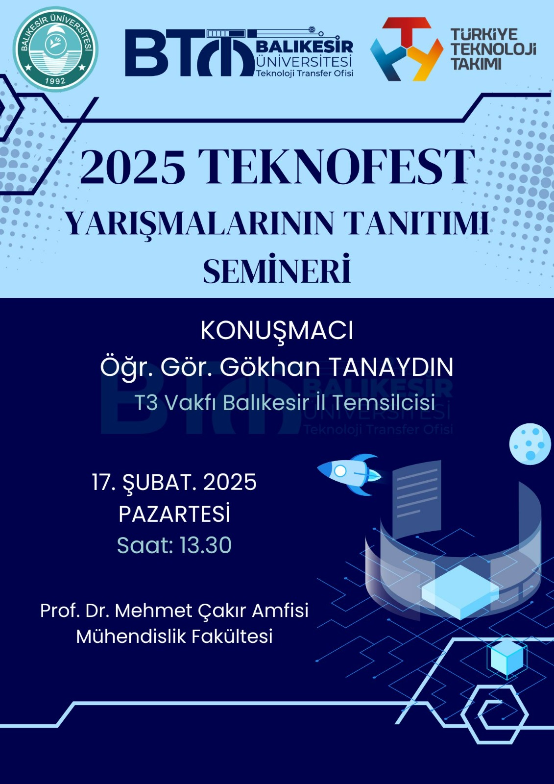 2025 Teknofest Yarışmalarının Tanıtımı Seminerleri 3
