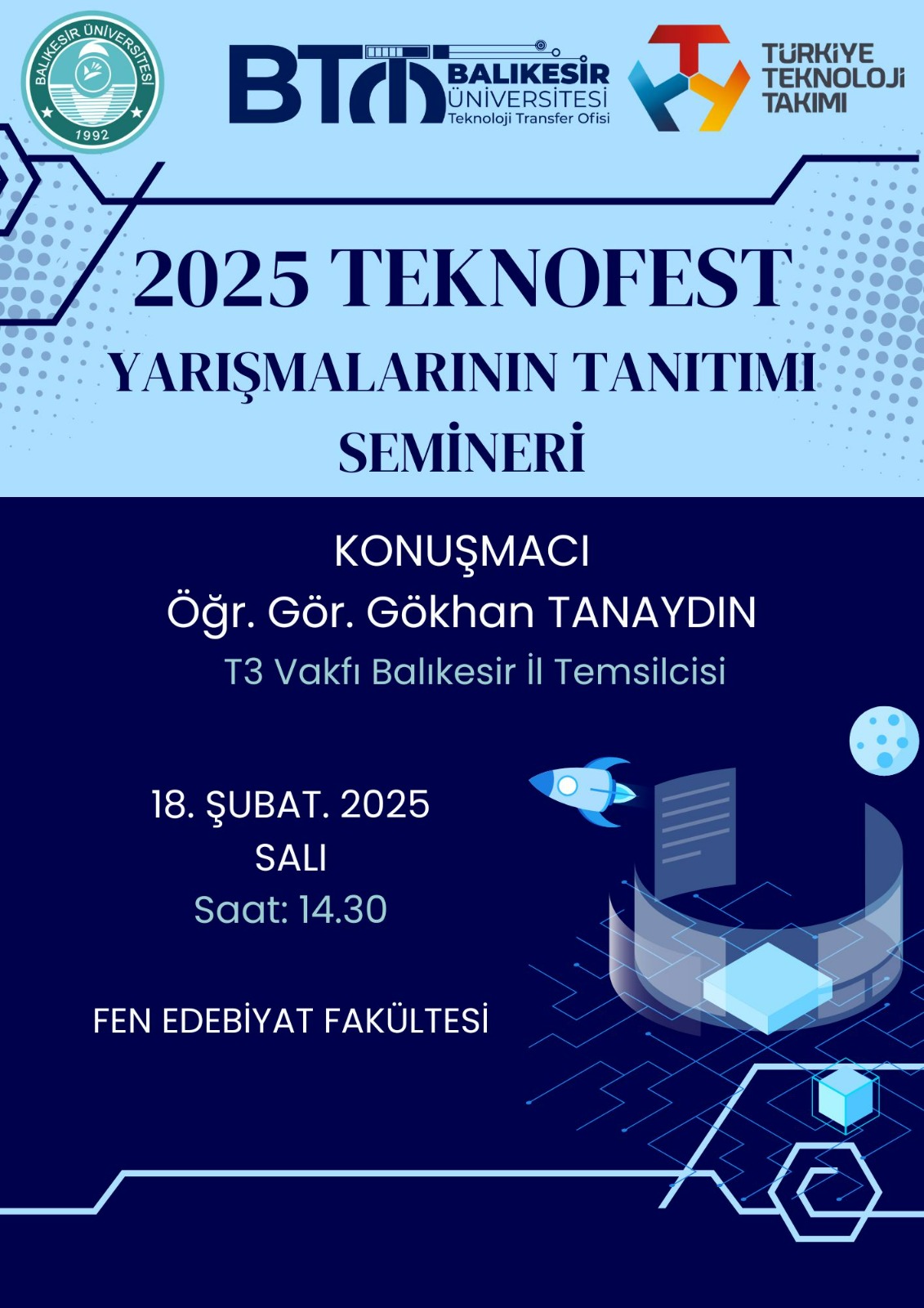 2025 Teknofest Yarışmalarının Tanıtımı Seminerleri 4