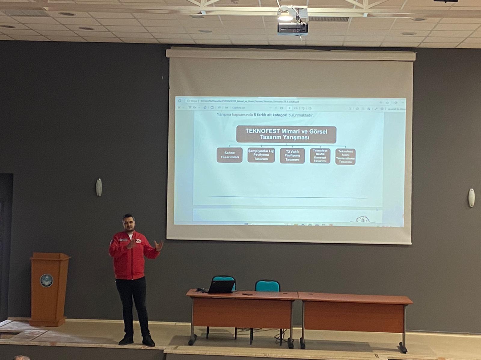 2025 Teknofest Yarışmalarının Tanıtımı Seminer Setimizin İlki Güzel Sanatlar Fakültesinde Gerçekleşti 1