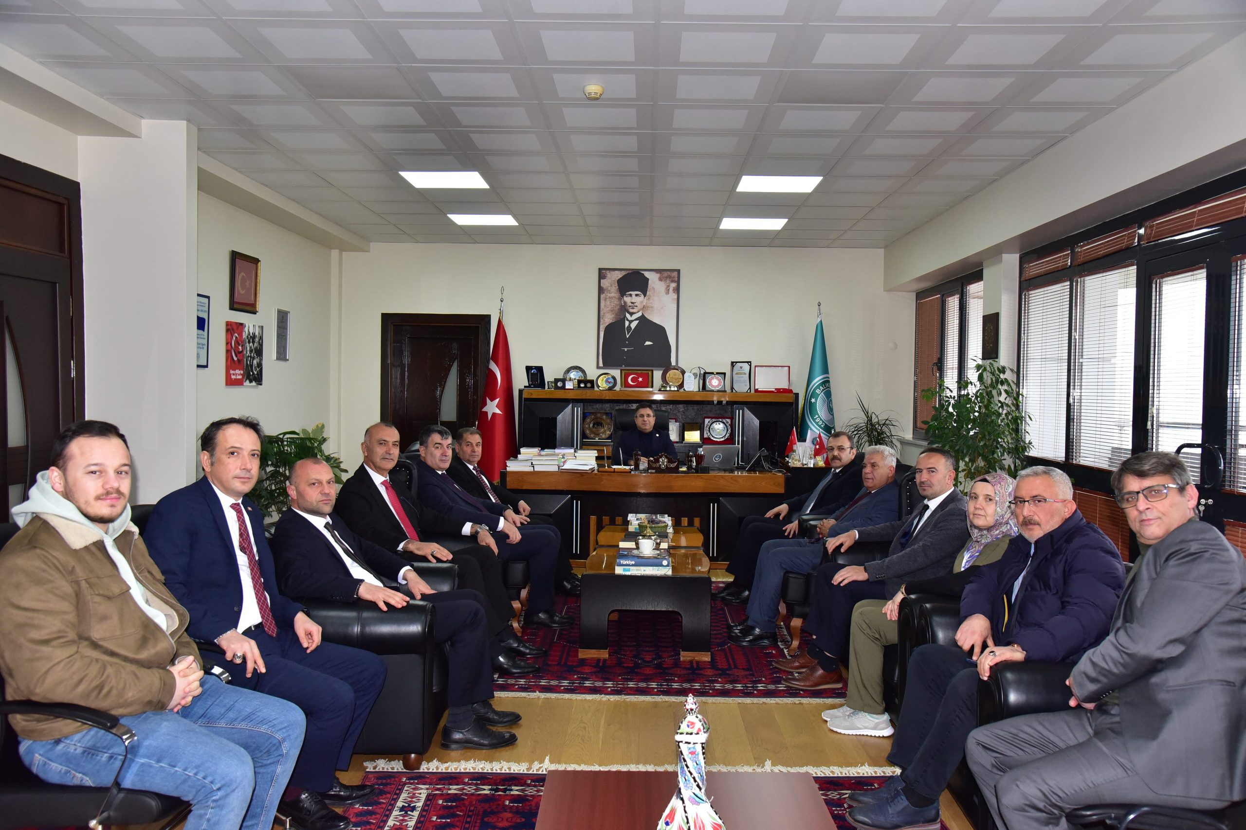 Türk Sağlık-Sen Yönetiminden, BAÜN Rektörü Prof. Dr. Yücel Oğurlu’ya Ziyaret 2
