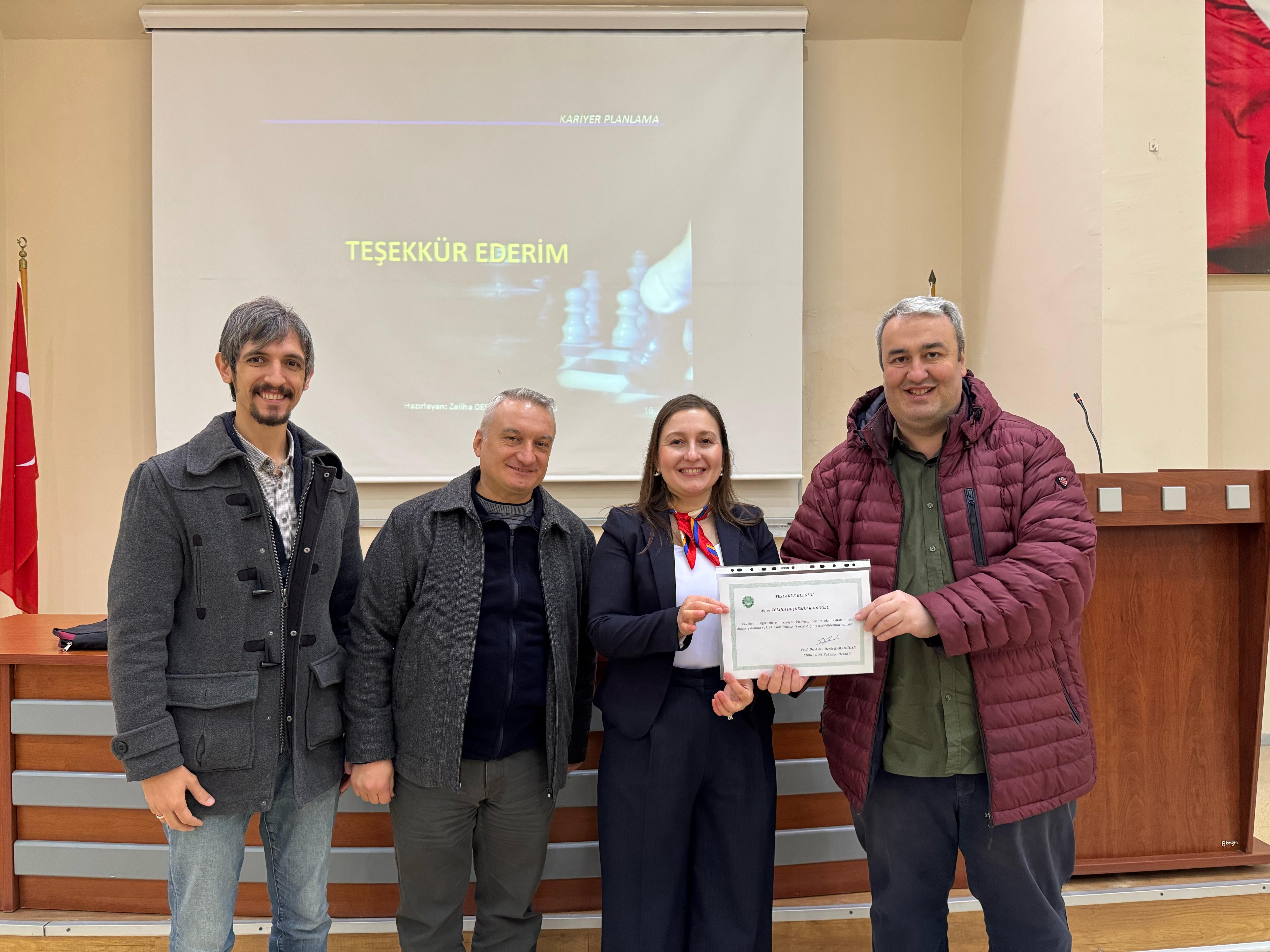 “Kariyer Planlama” dersi kapsamında sunum gerçekleştirildi. 3