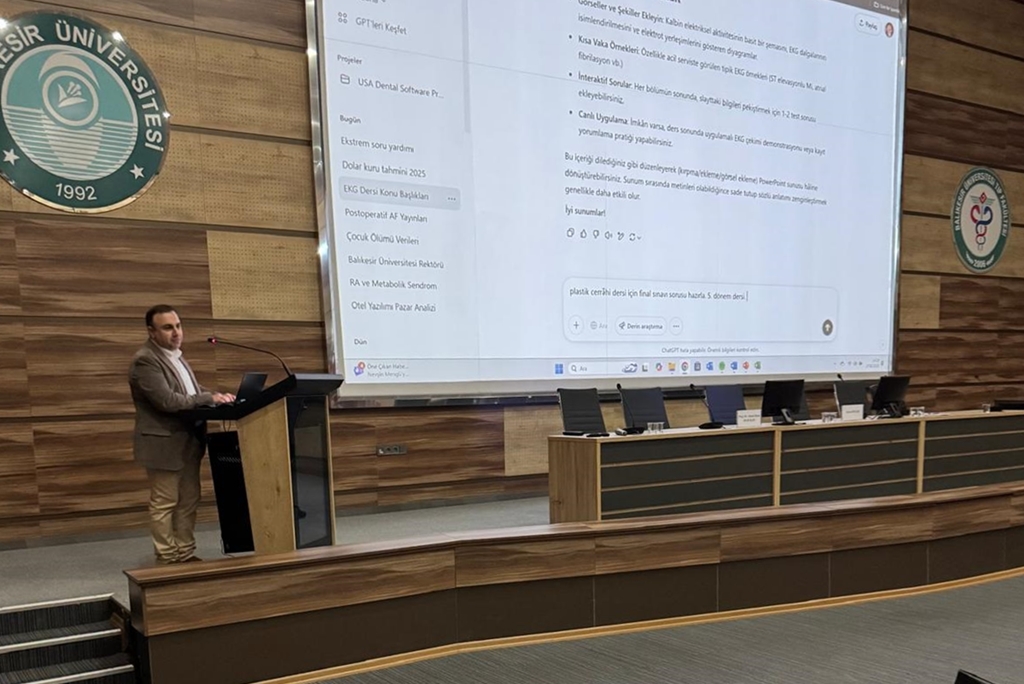 Fakültemizde Sağlık Alanında Akademik Amaçlı Yapay Zeka Kullanımı Paneli gerçekleştirildi 3