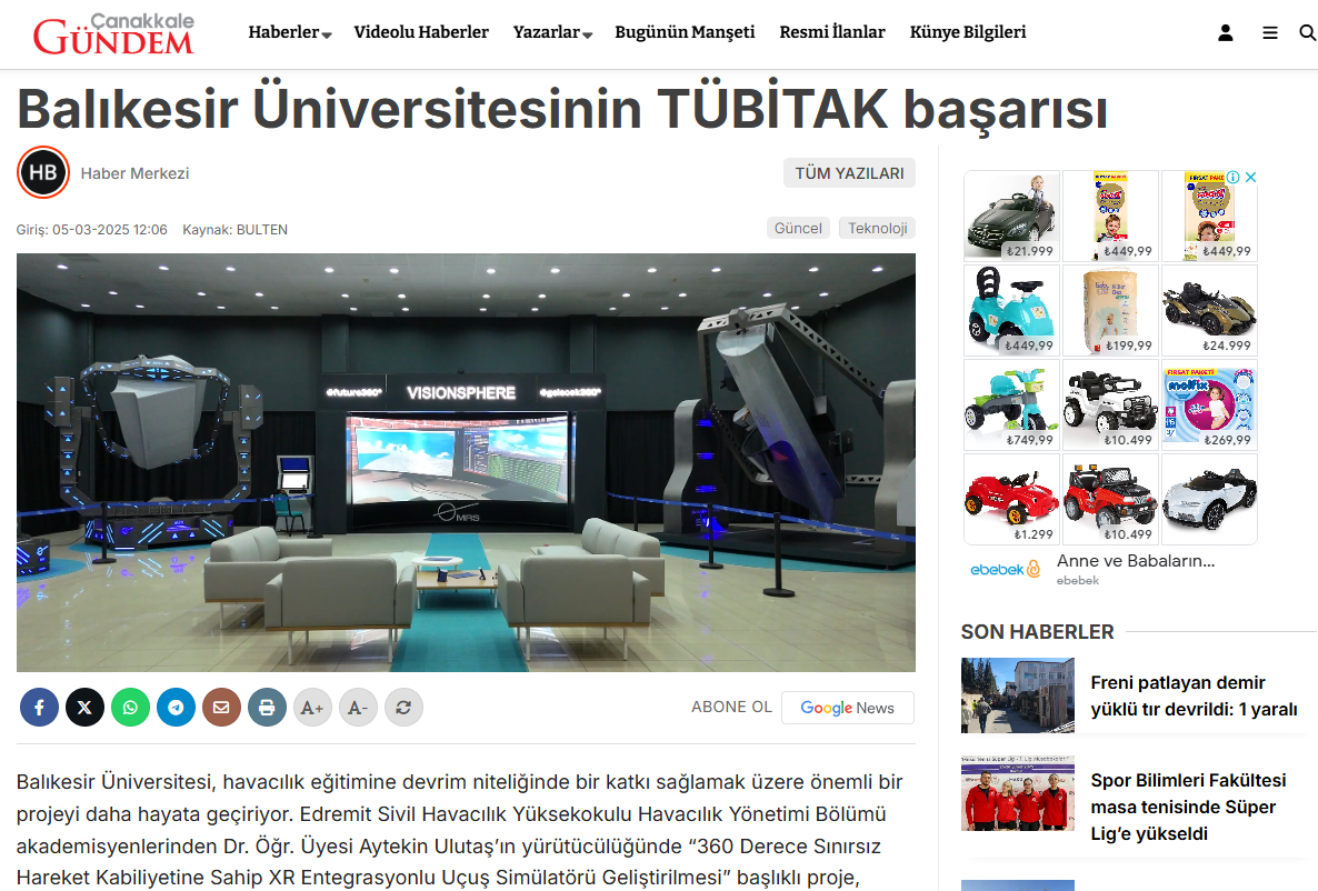 Balıkesir Üniversitesinin TÜBİTAK başarısı