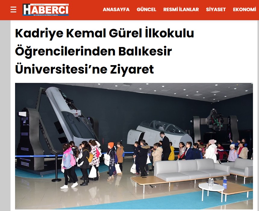 Kadriye Kemal Gürel İlkokulu Öğrencilerinden Balıkesir Üniversitesi’ne Ziyaret
