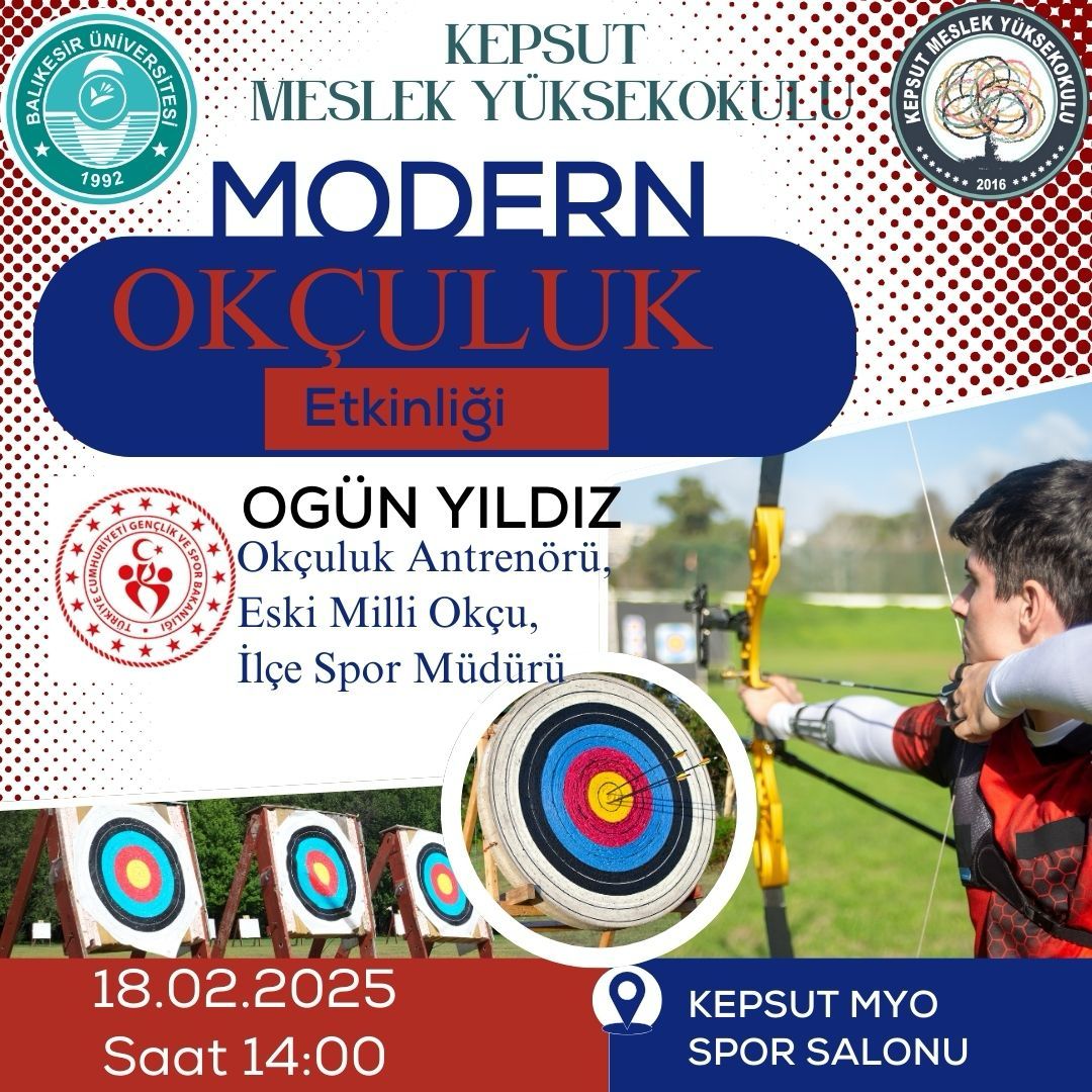 Yüksekokulumuzda Modern Okçuluk Etkinliği Düzenlendi