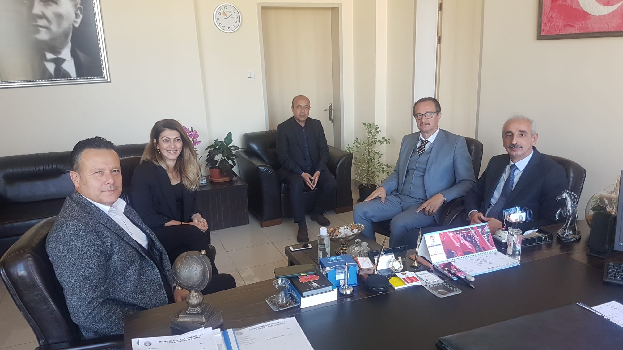 İŞKUR İl Müdürü Nazım BALCI ve BALOSB Bölge Müdürü Mesut ERAY' dan Meslek Yüksekokulumuza Ziyaret
