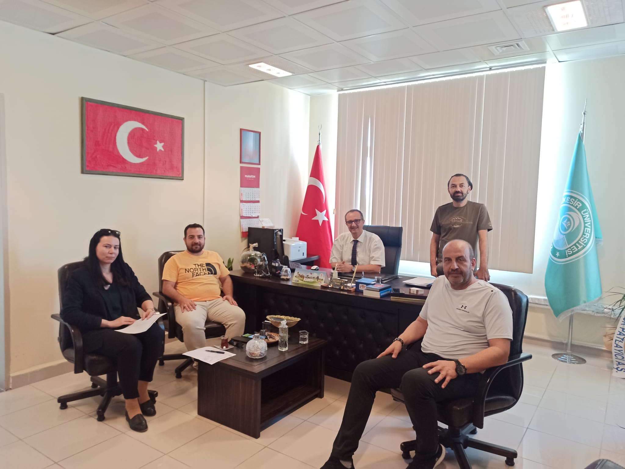 BHT Grup Sahibi Bülent Haluk TÜRKBEYİ ve G.S.B Yurt Hizmetleri Müdürü M. Mesut BİNGÖL  den Meslek Yüksekokulumuza Ziyaret