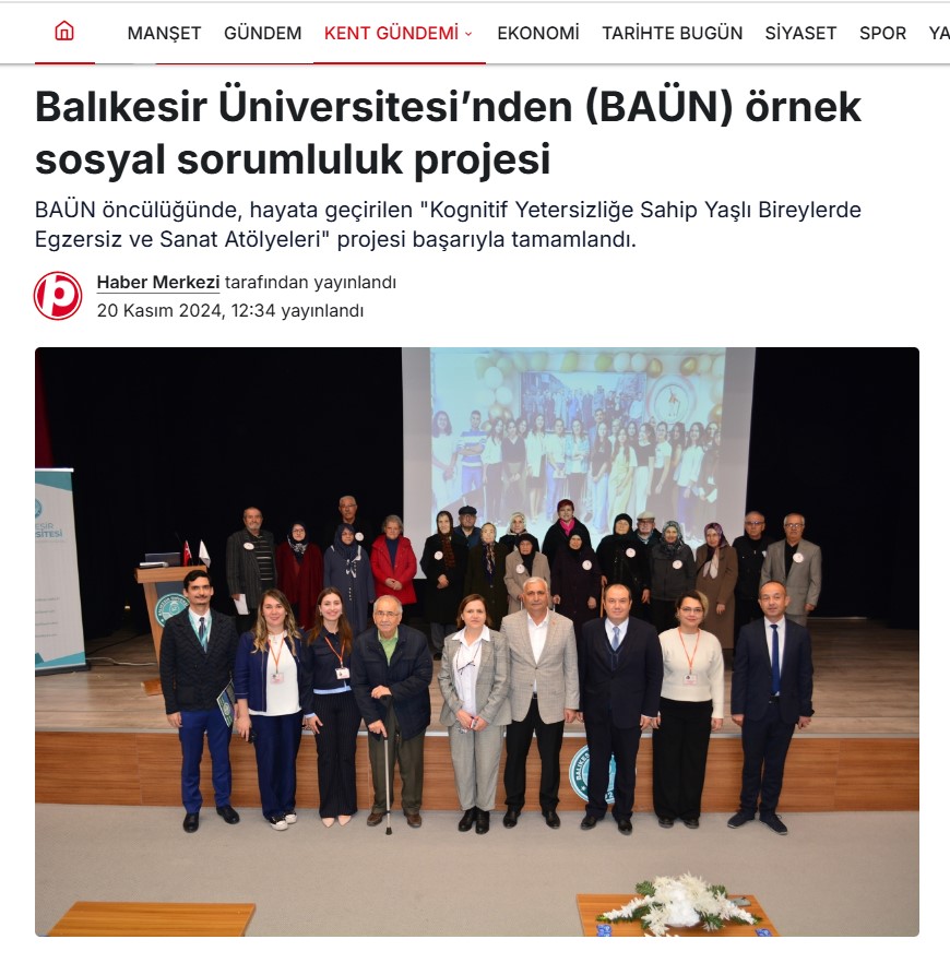 Balıkesir Üniversitesi’nden (BAÜN) Örnek Sosyal Sorumluluk Projesi