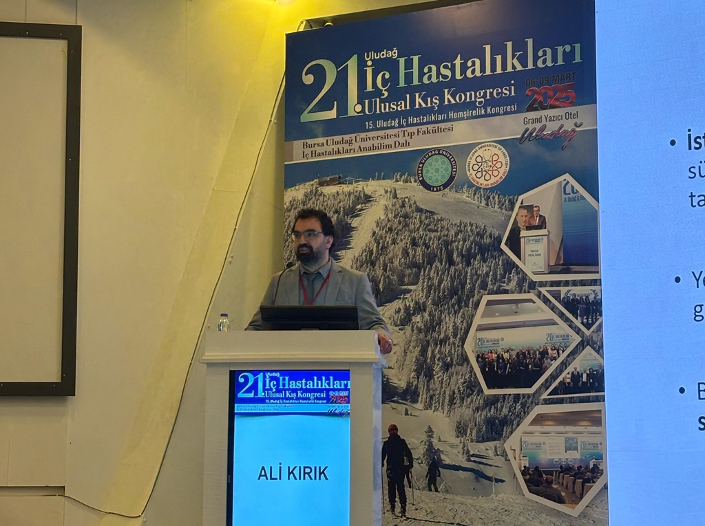 Fakültemiz Öğretim Üyesi, 21. Uludağ İç Hastalıkları Kış Kongresinde davetli konuşmacı olarak Fakültemizi temsil etti.