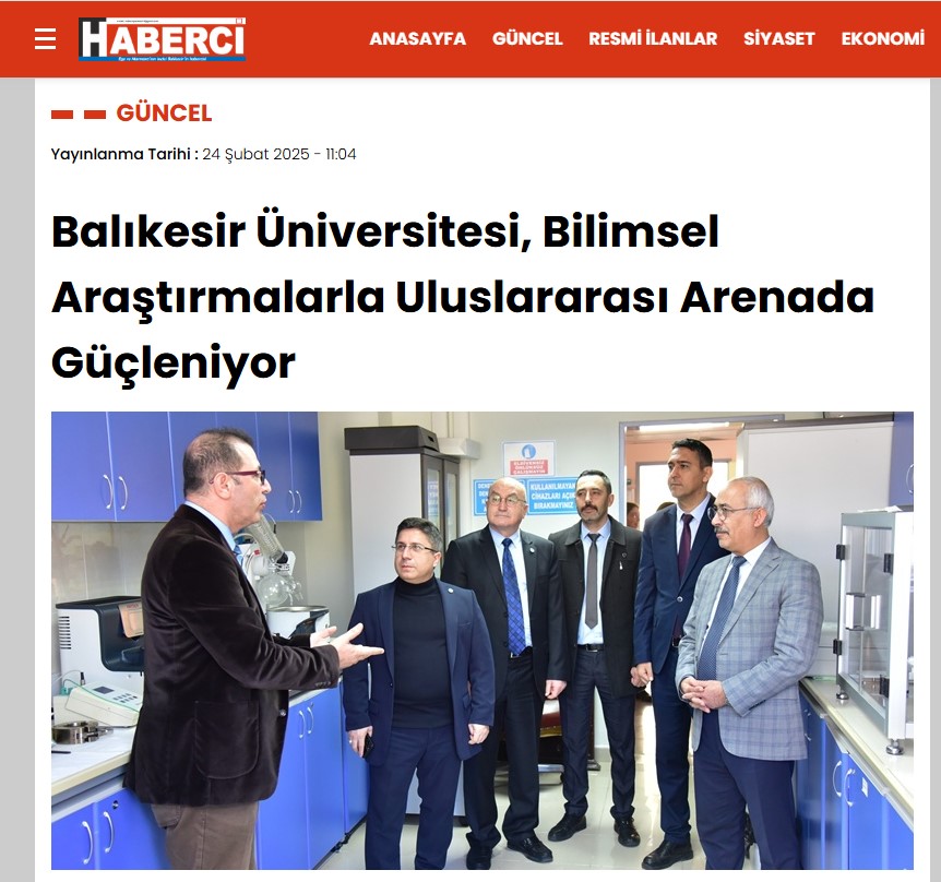 Balıkesir Üniversitesi, Bilimsel Araştırmalarla Uluslararası Arenada Güçleniyor