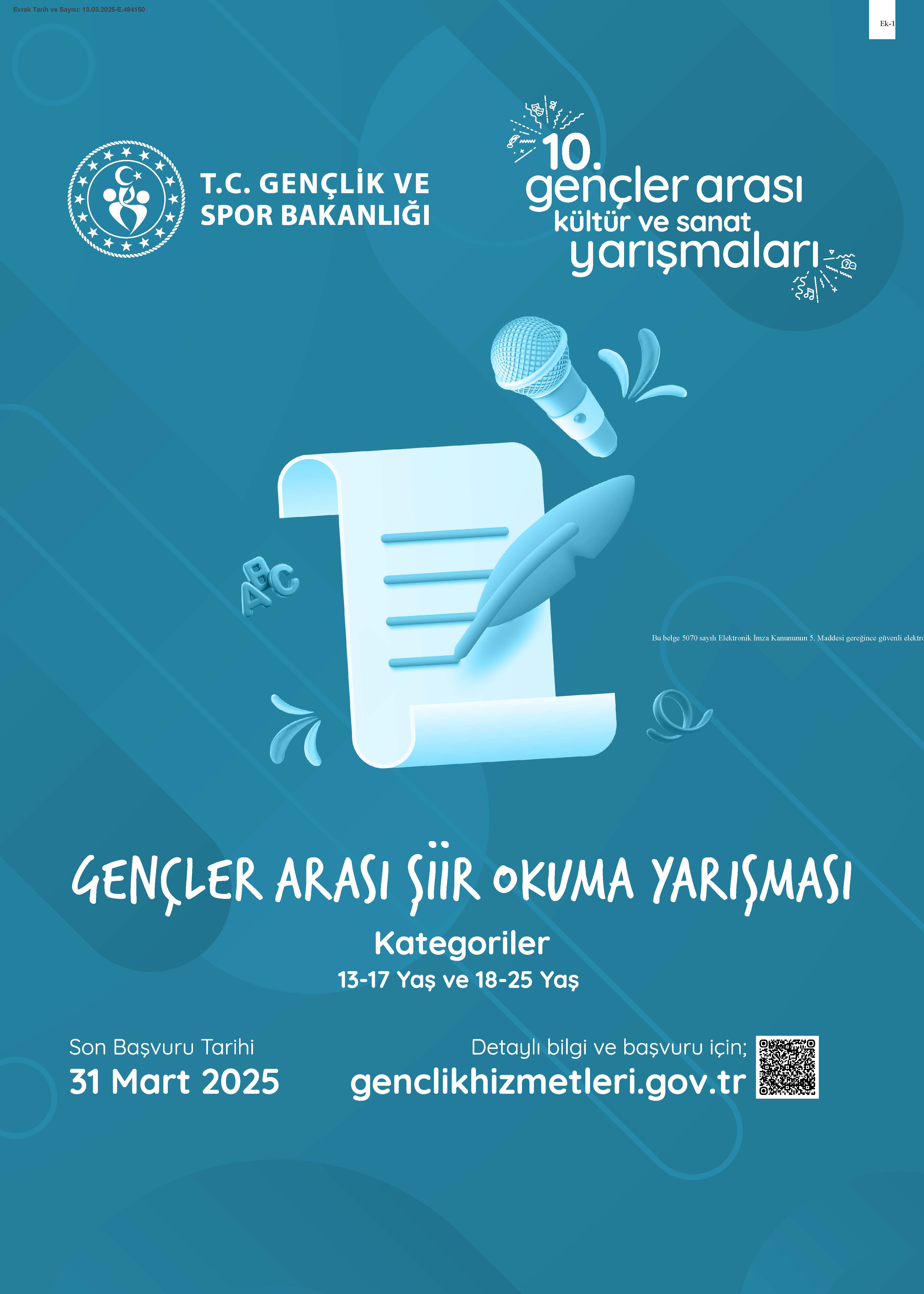 10. Gençlerarası Kültür ve Sanat Yarışmaları 5