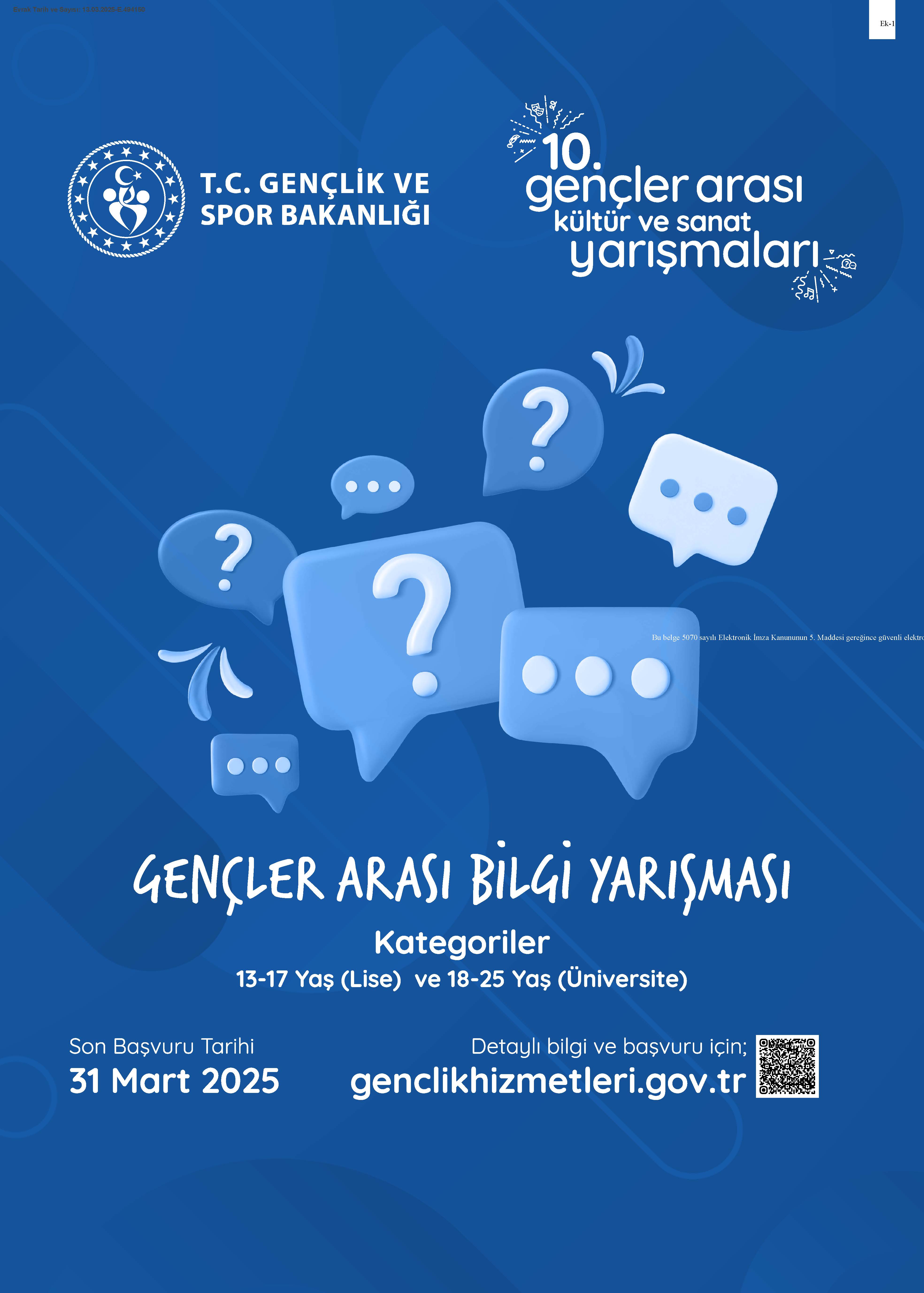 10. Gençlerarası Kültür ve Sanat Yarışmaları 3