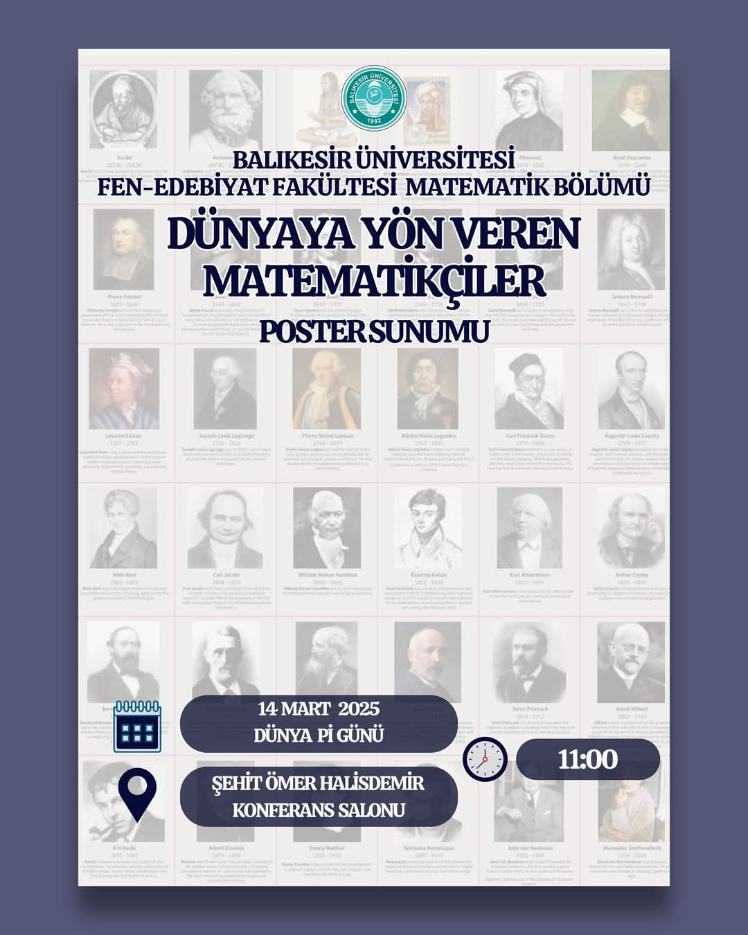  ''Dünyaya Yön Veren Matematikçiler Poster'' Sunum Etkinliği Başarıyla Gerçekleştirildi 5