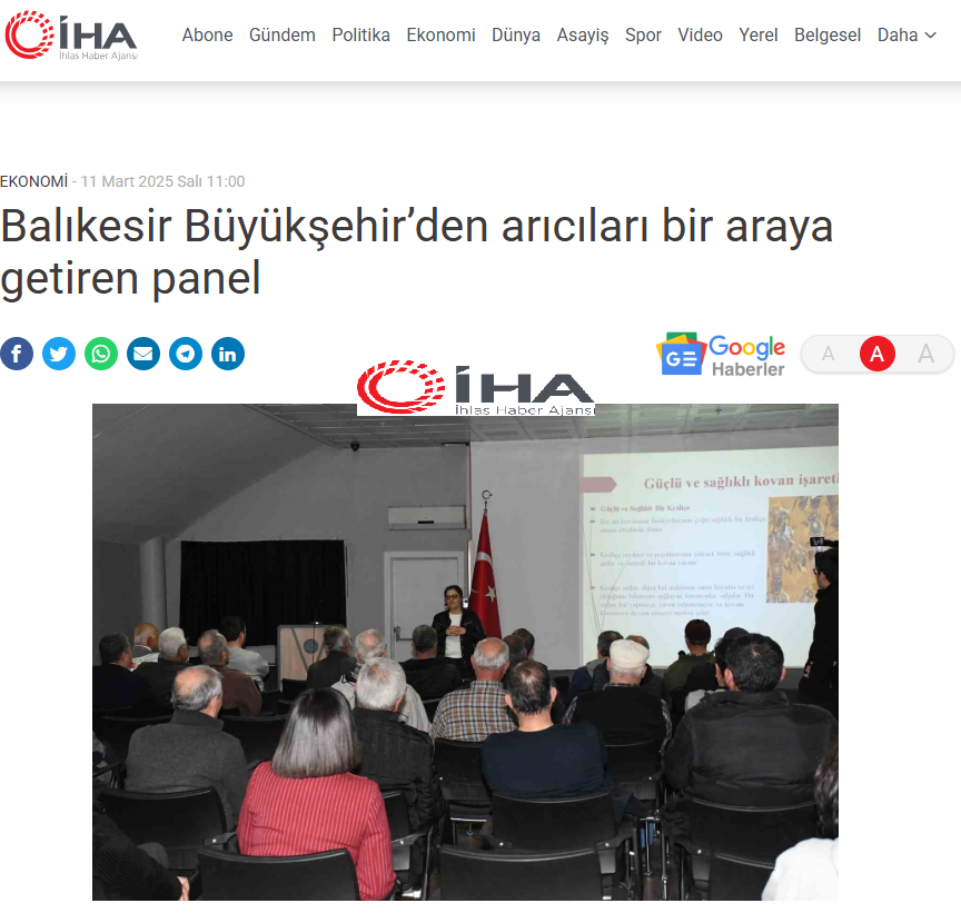 Balıkesir Büyükşehir’den arıcıları bir araya getiren panel