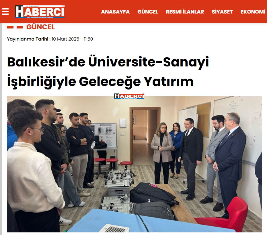 Balıkesir’de Üniversite-Sanayi İşbirliğiyle Geleceğe Yatırım