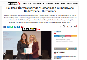 Balıkesir Üniversitesi'nde "Osmanlı'dan Cumhuriyet'e Kadın" Paneli Düzenlendi