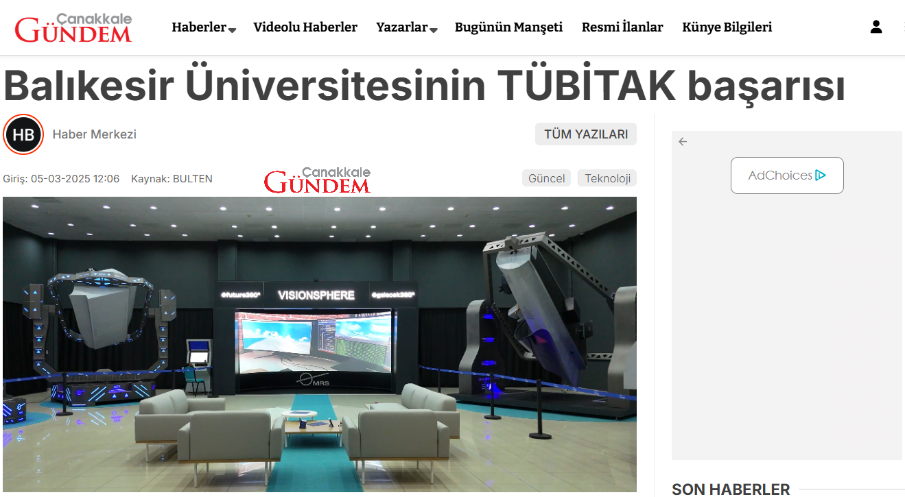 Balıkesir Üniversitesinin TÜBİTAK başarısı