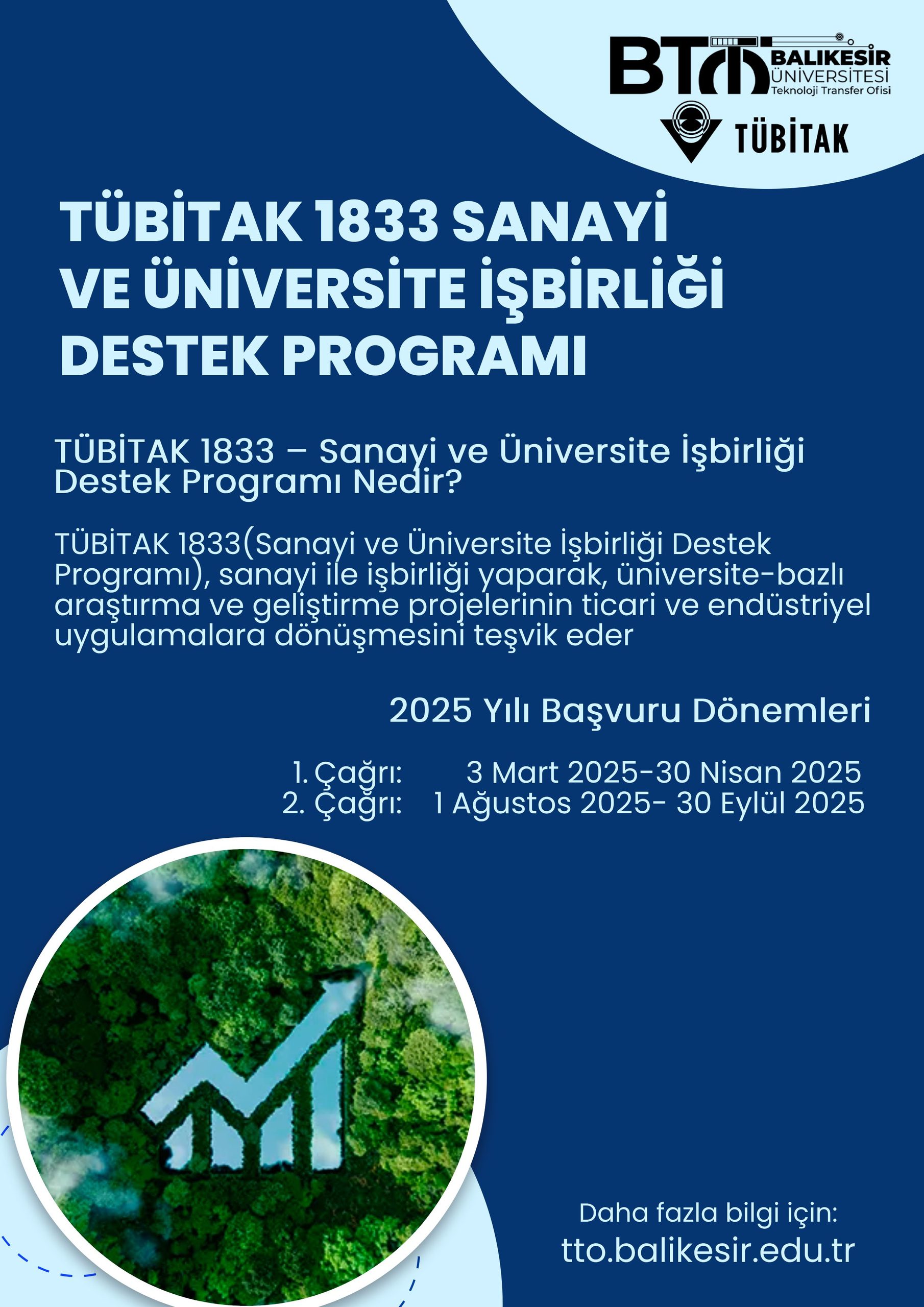 TÜBİTAK 1833 - Sanayi ve Üniversite İşbirliği Destek Programı 1