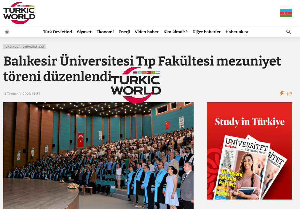 Balıkesir Üniversitesi Tıp Fakültesi Mezuniyet Töreni Düzenlendi 