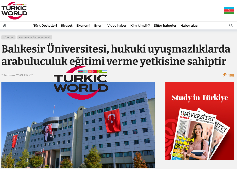 Balıkesir Üniversitesi, hukuki uyuşmazlıklarda arabuluculuk eğitimi verme yetkisine sahiptir