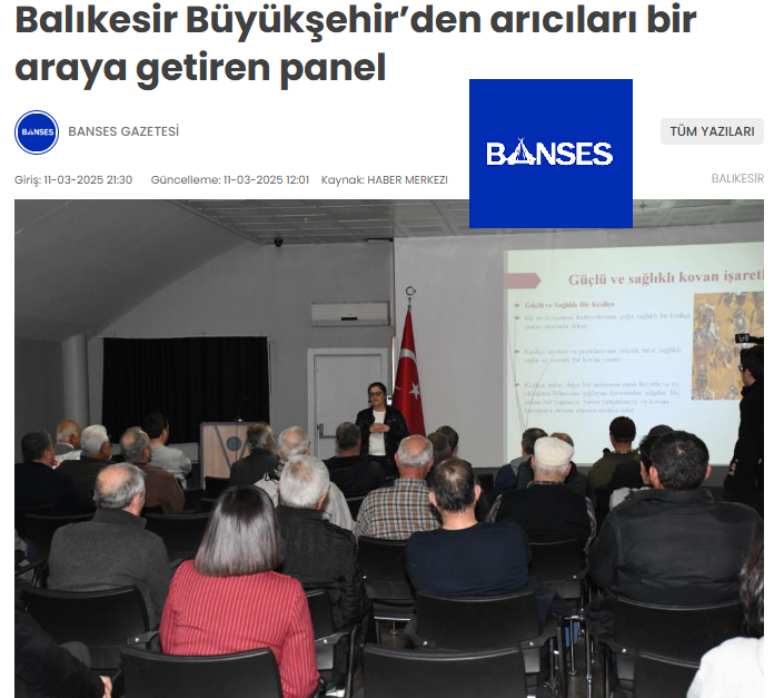 Balıkesir Büyükşehir'den arıcıları bir araya getiren panel.