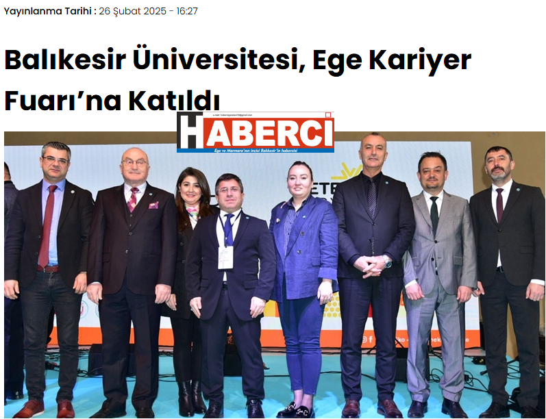 Balıkesir Üniversitesi, Ege Kariyer Fuarı’na Katıldı.