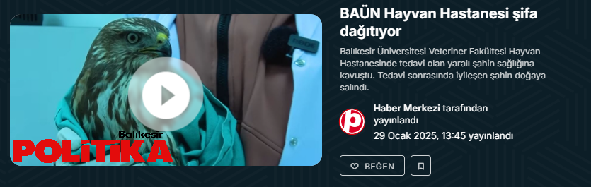  BAÜN Hayvan Hastanesi şifa dağıtıyor 1