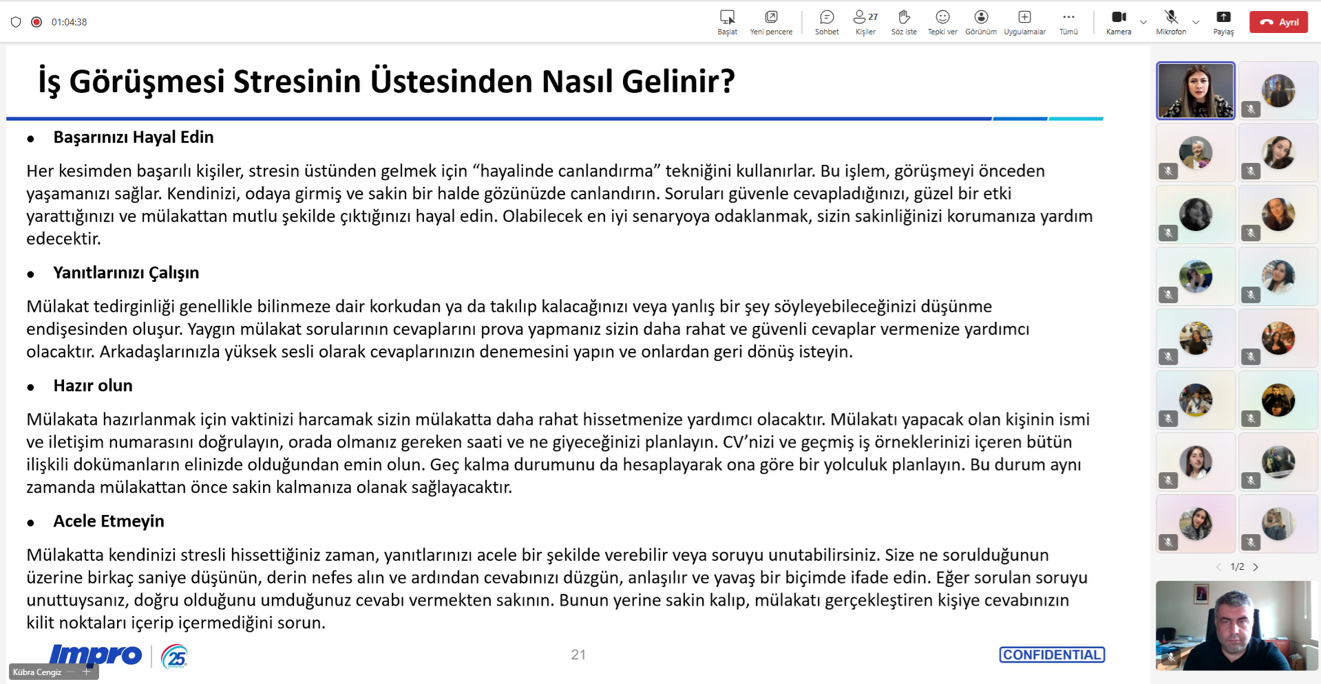 Bigadiç MYO Lojistik Programı’nda “Etkili Özgeçmiş Hazırlama ve Mülakat Teknikleri” Eğitimi Gerçekleştirildi 2