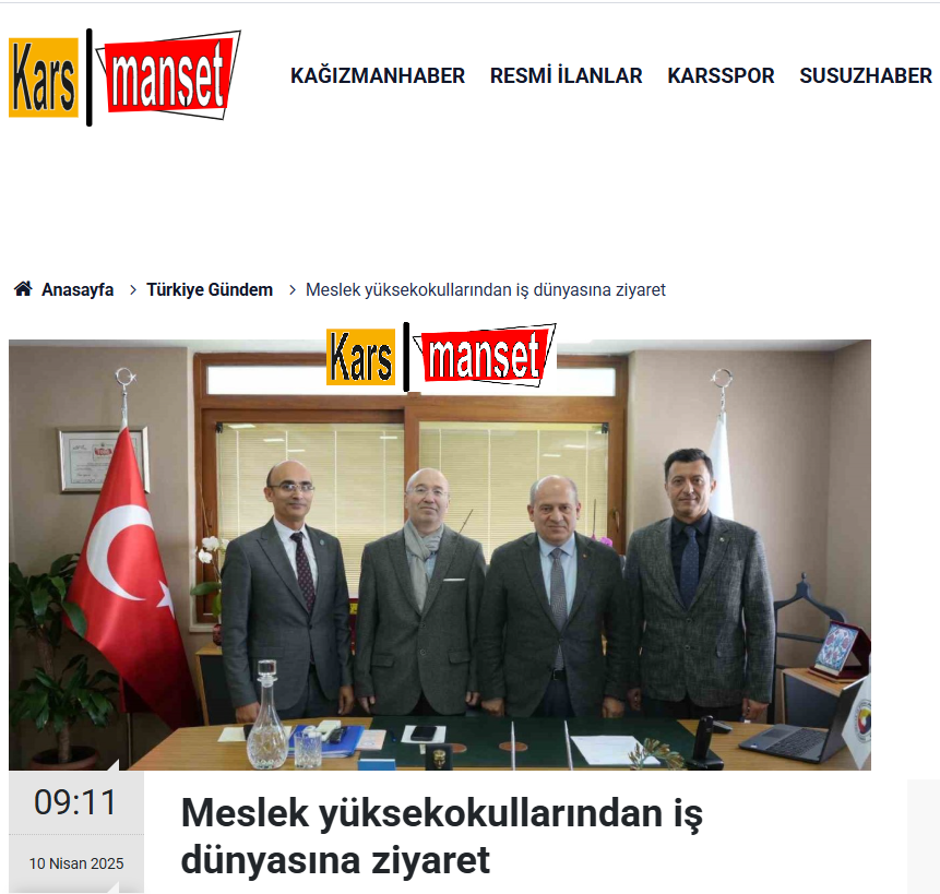 Meslek yüksekokullarından iş dünyasına ziyaret