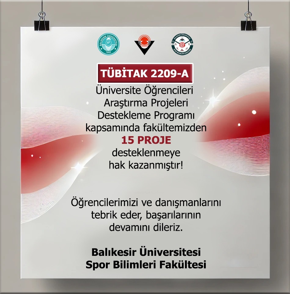 Fakültemizin TÜBİTAK 2209-A Proje Desteği Başarısı