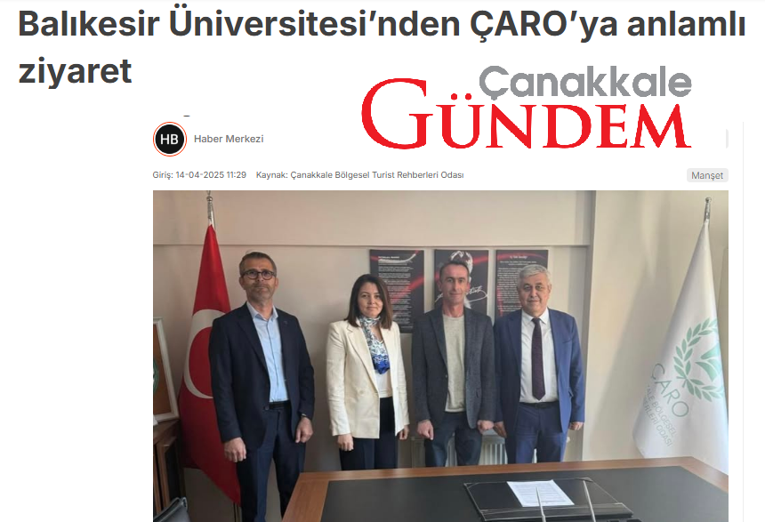 Balıkesir Üniversitesi’nden ÇARO’ya anlamlı ziyaret.