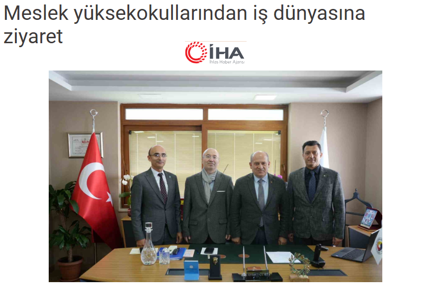 Meslek yüksekokullarından iş dünyasına ziyaret