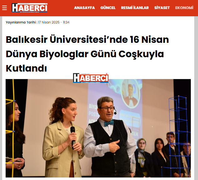 Balıkesir Üniversitesi’nde 16 Nisan Dünya Biyologlar Günü Coşkuyla Kutlandı