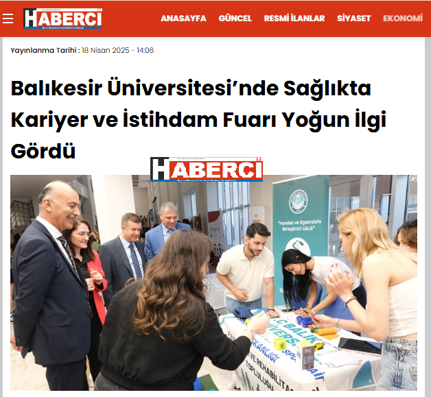 Balıkesir Üniversitesi’nde Sağlıkta Kariyer ve İstihdam Fuarı Yoğun İlgi Gördü