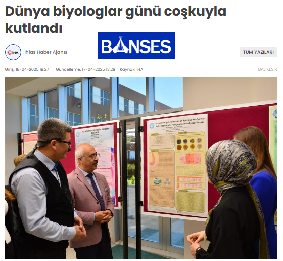 Dünya biyologlar günü coşkuyla kutlandı.
