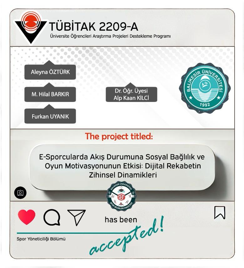Spor Yöneticiliği Bölümü Öğrencilerinin TÜBİTAK Başarısı 8