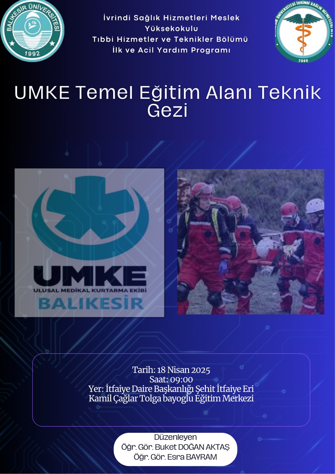 UMKE Temel Eğitim Alanı Teknik Gezi 1